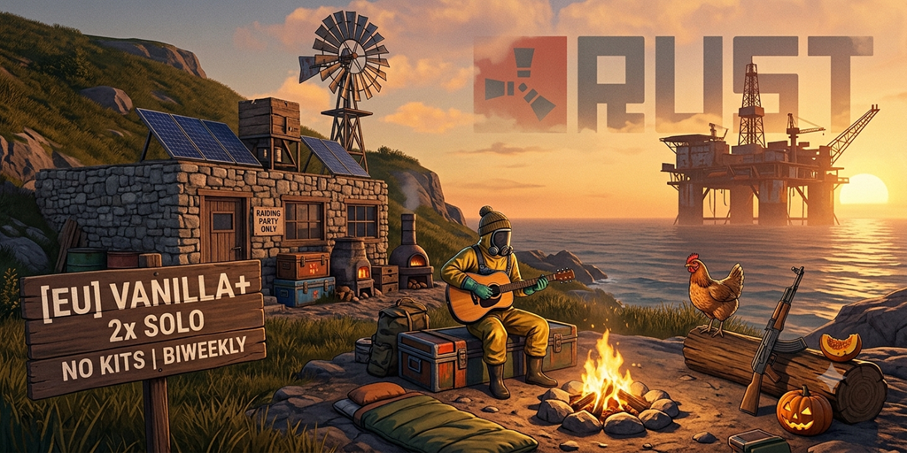 Баннер сервера [EU] Vanilla+ 2x Solo | No Kits | Biweekly